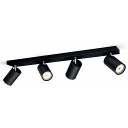 Kosipo spot svetiljka crna 4xmax.5,5W 50594/30/PN