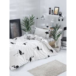 Enlora home single- flamingos- belo crna Ep-018981