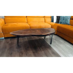 Klub sto Orah elipsa panj 60x142x40 cm Club table Walnut ellipse stump