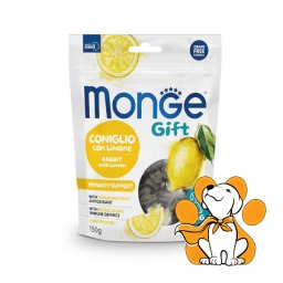 Monge Gift Immunity Support Dog Rabbit With Lemon 150g,Poslastice Za Odrasle Pse