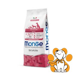 Monge All Breeds Monoprotein Beef & Rice 12kg, Granule za Pse sa Govedinom