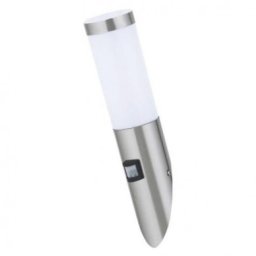 HOROZ ELECTRIC ZIDNA,KOSA,SA SENZOROM/230V/E27/INOX/IP44
