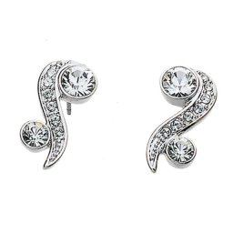 Ženske oliver weber precious crystal mindjuše sa swarovski belim kristalom ( 22146 )