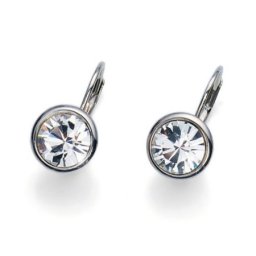 Ženske oliver weber simple crystal mindjuše sa swarovski belim kristalom ( 22294r.001 )