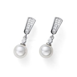Oliver weber duchesse 925ag mindjuše sa belim swarovski perlama ( 62104 )