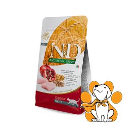 N&D Ancestral Grain Adult Chicken, Spelt, Oats&Pomegranate Recipe 300g, Za Mačke