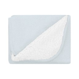 KikkaBoo pleteno dvostrano baby ćebence sherpa 75x100 dream big blue ( KKB12047 )