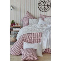 Posteljina Home 160x220cm Crvena kockica ( VLK000403-crvenakockica )