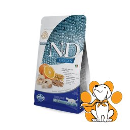N&D Ocean Cat Codfish, Spelt, Oats And Orange 300g, Granule Za Odrasle Mačke