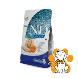 N&D Ocean Cat Kitten Cod, Shrimp, Pumpkin&Cantaloupe Melon 300g, Hrana Za Mačiće