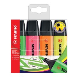 Text marker Stabilo Boss original fluo set 1-4