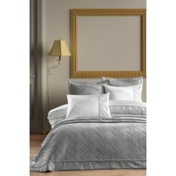 Prekrivač + Set posteljine Tallia siva boja ( VLK000458-talliasivaboja )