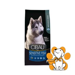 CIBAU Sensitive Fish 12kg, Suva Hrana Za Odrasle Alergične Pse Srednjih Rasa