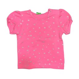 Bebi majica za devojčice tamno roze sa zvezdicama