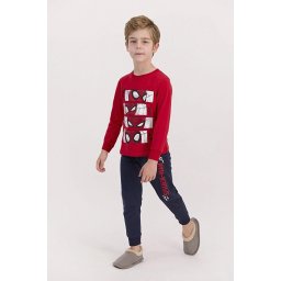 Pidžama za dečake Spiderman crveno teget