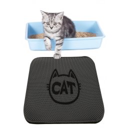 Podloga za mačke za toalet CAT sa natpisom