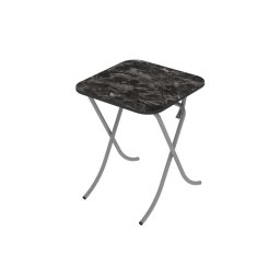 ALESTA AL10032CM STO VIŠENAMENSKI SKLOPIVI TEKSTURA CRNI MERMER 60X60CM