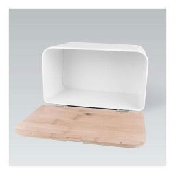 MAESTRO MR1770W KUTIJA ZA HLEB 35x21x21CM DRVO-METAL BELA