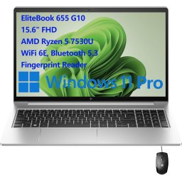 HP EliteBook 655 G10 B28BYE8R, AMD R5 7530U (2.0-4.5GHz, cache 16mb ), 15.6 FHD AG UWVA, 16GB, SSD 256GB PCIe NVMe, WIFI, Bluetooth, No WWAN, Webcam, No Finger Print, Std Kbd, ACA 45W, BATT 3C 42 WHr - Win11 Pro64