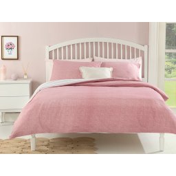 160x220 ENGLISH HOME SINGLE DVODELNA POSTELJINA NA PRUGE, ROZE-BELA
