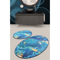 Tepih za kupatilo marbling set