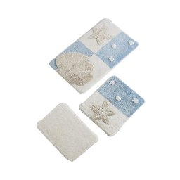Set 3 kupatilska tepiha Fenton Blue