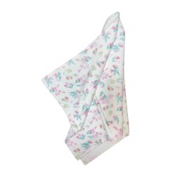 Peškir PLATIN beli sa svetlo cvetnim dezenom 50X90 cm 345