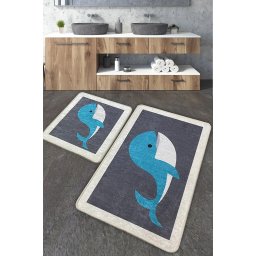 Tepih za kupatilo Delfin set 2 komada