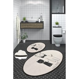 Tepih za kupatilo Lıttle Cats MALE MACE set od 2 komada