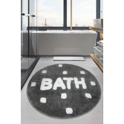 Tepih za kupatilo- bath tamni, Bath Füme 90x90 Cm