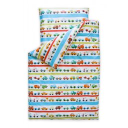 Posteljina 140x100cm CARS AND STRIPES
