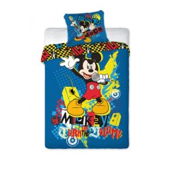 Posteljina za decu Mickey Mouse- Born to Rock 160x200 + 70x80cm