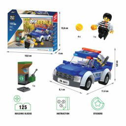 KOCKE BLOCKI POLICAJAC I LOPOV 125PCS