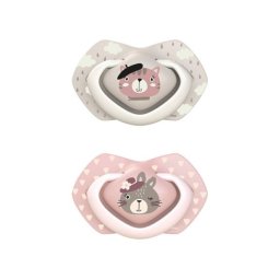 CANPOL BABIES SILIKONSKA VARALICA 18+ M BONJOUR PARIS 2 KOM 22/649 PINK