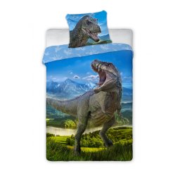 Posteljina za decu Dino T-Rex 160x200+70x80cm