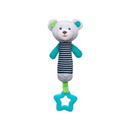 CANPOL BABIES PLISANA IGRACKA SA GLODALICOM 68/055 "Bears" - GREY