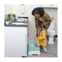 KIDS II INGENUITY 3-U-1 SISTEM - NOSA POTTY/STEPER/ADAPTER - WHITE/MINT 12M+