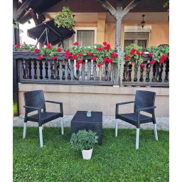 Balkonski set Molveno - antracit