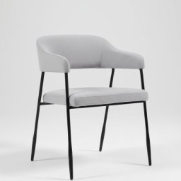 Trpezarijska stolica 2208 Srebrna /Crne metalne noge 550x575x770 mm ( 775-463 )