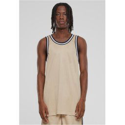 Men's Fishnet Tank Top - Beige