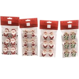 Viter novogodišnje štipaljke mix xmas motiva 1/6 ( 42303 )