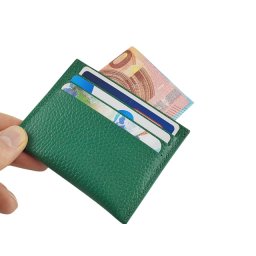 Zeleni kožni držač za kartice i dokumenta Swift