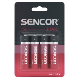Sencor baterija R06 AA 4BP Cink Karbon 4, 1