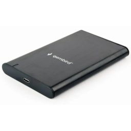 EE2-U3S-6 Gembird USB 3.1 Externo kuciste za 2.5 SATA hard diskove, Type-C, bruseni aluminium,crno