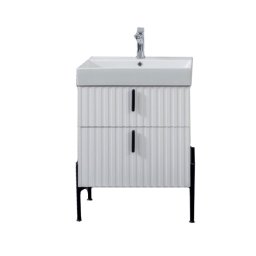 Ormarić LINEART JAZZ 600 white sa lavaboom