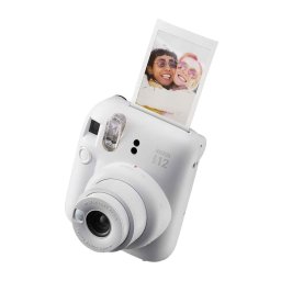 FUJIFILM INSTAX MINI 12 Instant Film Camera - CLAY WHITE + POKLON TORBICA