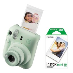 FUJIFILM INSTAX MINI 12 Instant Film Camera (MINT GREEN) + INSTAX Mini Film 2-Pack