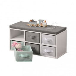 Kesper ksp17729 dečija klupa sa fiokama 33x68x29,5cm bela