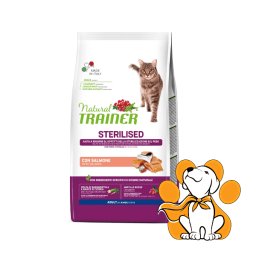 Natural Trainer Sterilised Cat With Salmon 10kg, Hrana Za Sterilisane Mačke