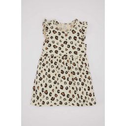 DEFACTO Baby Girl Patterned Sleeveless Dress